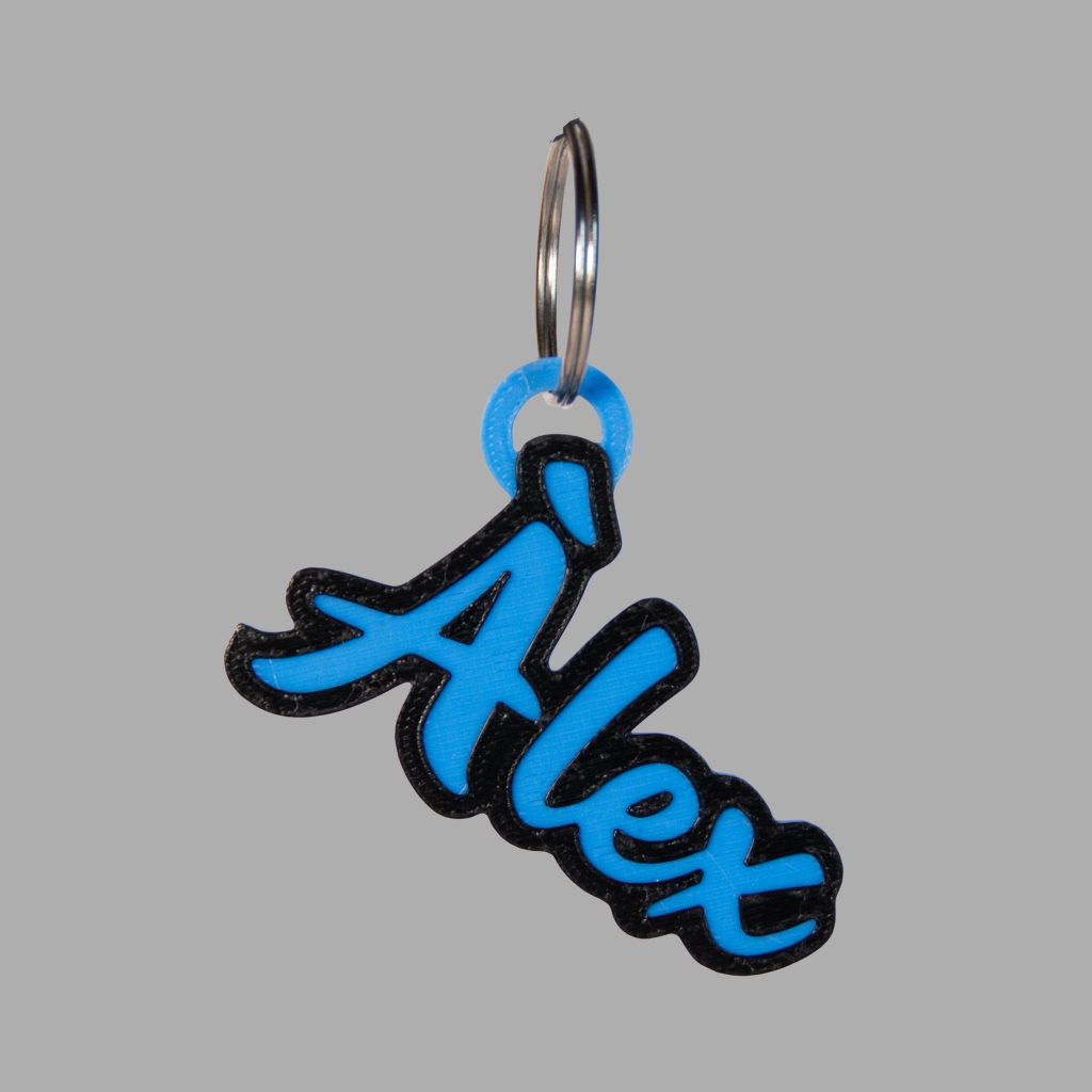 Llavero con Nombre y Color Personalizado